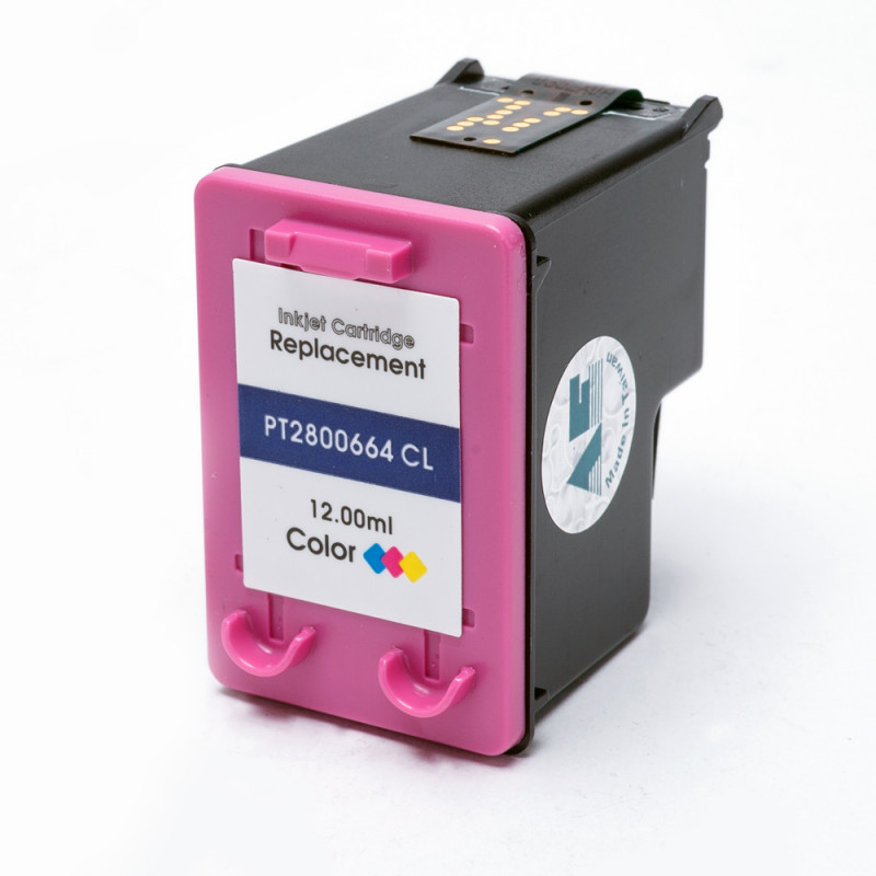 Cartucho De Tinta Microjet Compativel Com Hp 664xl Colorido 12ml