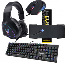 Kit Gamer Com Teclado Mouse Headset Mouse Pad SET009