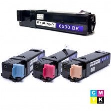 KIT TONER COMPATÍVEL COM XEROX PHASER 6500 6505 PRETO, CIANO, MAGENTA E AMARELO BYQUALY