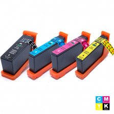 KIT CARTUCHO LEXMARK 100XL PRETO, 100XL CIANO, 100XL MAGENTA E 100XL AMARELO