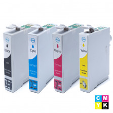 KIT CARTUCHO EPSON TX210 TO731 PRETO, TO732 CIANO, TO733 MAGENTA E TO734 AMARELO