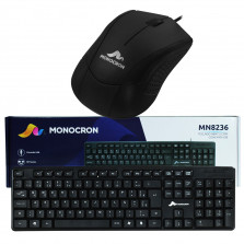 KIT MOUSE MN232 TECLADO MN8236 MONOCRON