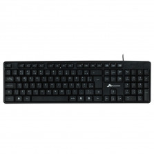 TECLADO COM FIO MN8236 107 TECLAS PRETO 1.5M MONOCRON