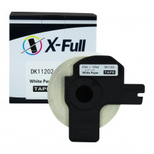 Etiqueta compatível DK1202 62mmx100mm 300 etiquetas X-FULL