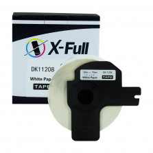Etiqueta compatível DK1208 38mmx90mm 400 etiquetas X-FULL