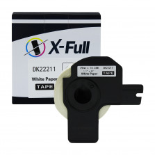 Etiqueta compatível DK2211 - 29mmx15,24mm X-FULL