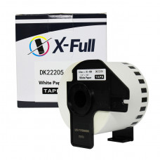 Etiqueta compatível DK-2205 - 62mmX30,4m Preto/Branco - XFULL