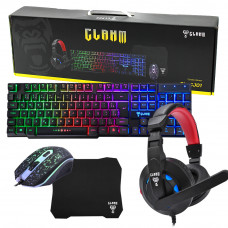 COMBO -TECLADO MOUSE FONE MOUSEPAD - CJ01 CLANM