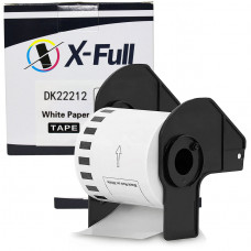 Etiqueta compatível DK-22212 DK2251 - 62mmX15,24m Preto/Branco - XFULL