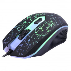 MOUSE COM FIO JUNGLE CL-MJ806 PRETO LED 3600DPI 1,5M CLANM