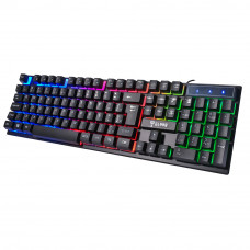 TECLADO COM FIO JUNGLE CL-TJ8313 PRETO MEMBRANA 1,5M CLANM