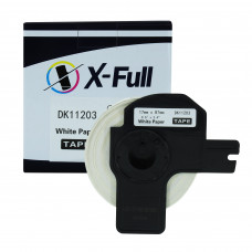 Etiqueta compatível DK1203 - 17mmx87mm 300 etiquetas XFULL
