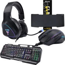 Kit Gamer Com Teclado Mouse Headset Mouse Pad SET018