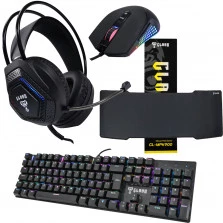 Kit Gamer Com Teclado Mouse Headset Mouse Pad SET012