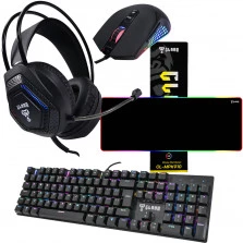 Kit Gamer Com Teclado Mouse Headset Mouse Pad SET016