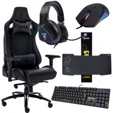 Kit Gamer Com Teclado Mouse Headset Mouse Pad SET003