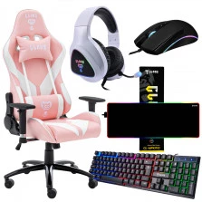 Kit Gamer Com Teclado Mouse Headset Mouse Pad SET014