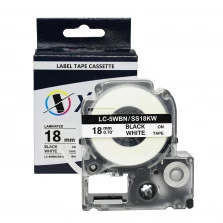 Fita Rotuladora Epson LC-5WBN SS18KW 18MMx8M Preto no Branco