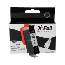 Cartucho de Tinta Compatível HP 670XL Preto 22ml 