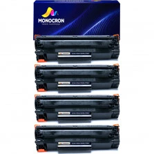 KIT Toner Compatível HP Universal CB435A CB436A CE278A CE285A 2k Monocron