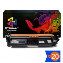 KIT 20 TONER CF217A COM CHIP M130 M102 COMPATÍVEL BYQUALY