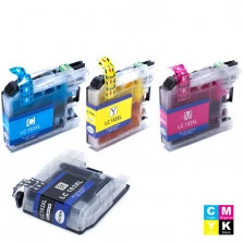 KIT CARTUCHO BROTHER LC103XL LC105XL LC107XL PRETO, CIANO, MAGENTA E AMARELO