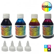 KIT TINTA PARA CARTUCHO HP 934, 940 E 950 PRETO, CIANO, AMARELO E MAGENTA 100ML QUALY INK