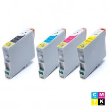 KIT CARTUCHO EPSON TO631 PRETO, TO632 CIANO, TO633 MAGENTA E TO634 AMARELO