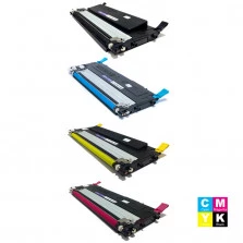 KIT TONER COMPATÍVEL COM SAMSUNG CLP325 PRETO, CLP325 CIANO, CLP325 AMARELO E CLP325 MAGENTA