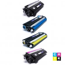KIT TONER COMPATÍVEL TN210 PRETO 2.2K, TN210 CIANO 1.4K, TN210 AMARELO 1.4K E TN210 MAGENTA 1.4K