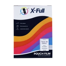 Plástico Plastificação Título de Eleitor 100 folhas 67x100mm 125mic X-FULL