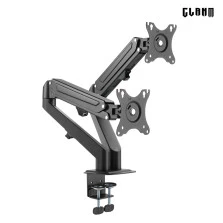 SUPORTE A GÁS DOIS MONITORES CS22 17POL~27POL - VESA 75X75/100X100 - CLANM
