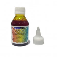 Tinta Qualy Ink Corante para HP 8000 8100 8500 8600 935 940 951 com Bico Aplicador - Amarelo 100ml