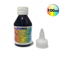 Tinta Qualy Ink Corante para HP 8000 8100 8500 8600 935 940 951 com Bico Aplicador - Preto 100ml