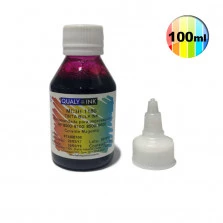 Tinta Qualy Ink Corante para HP 8000 8100 8500 8600 935 940 951 com Bico Aplicador - Vermelha 100ml