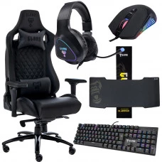 Kit Gamer Com Teclado Mouse Headset Mouse Pad SET003