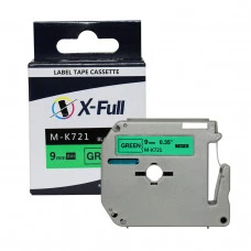 Fita Rotuladora Brother MK721 M-k721 9mmX8m Verde