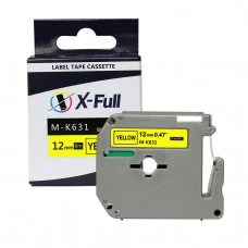Fita Rotuladora Brother MK631 M-k631 12mmX8m Amarelo