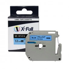 Fita Rotuladora Brother MK531 M-k531 12mmX8m Azul