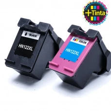 Kit Cartucho de Tinta Compatível HP 122XL Preto 18ml Color 17ml