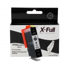 Cartucho de Tinta Compatível HP 670XL Preto 22ml 