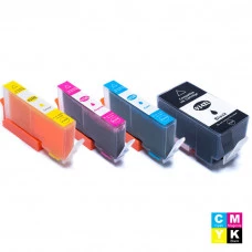 Kit Cartucho de Tinta Compatível HP 934XL Preto 58ml 935XL Ciano Amarelo Magenta 16ml 