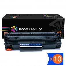 Kit 10 Toner Compatível HP Universal CB435A CB436A CE278A CE285A 2k Byqualy