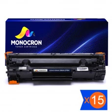 Kit 15 Toner Universal CB435A CB436A CE278A CE285A 2k Monocron