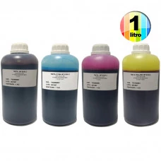 KIT TINTA CORANTE PARA HP 934, 940 E 950 PRETO, CIANO, AMARELO E MAGENTA 1L QUALY INK