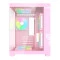 GABINETE GAMER, GRODD, LATERAL DE VIDRO, AQUÁRIO, vidro, ROSA, CORDEROSA, PINK, CANDY, CANDI